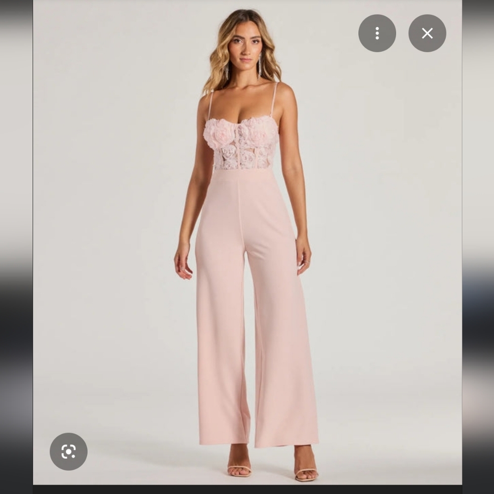 Windsor Blush Pink Jumpsuit Medium NEW